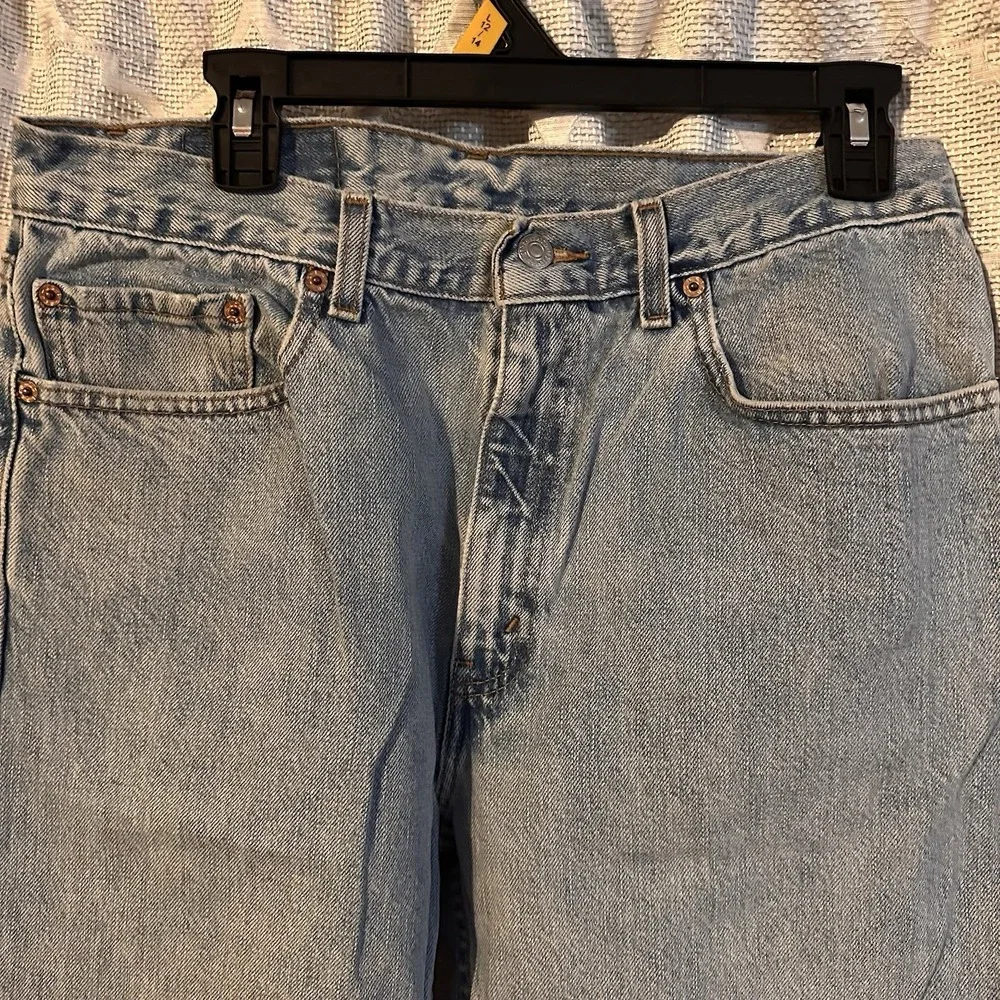 Levis 505 Jeans Mens 34x30 Y2K Light Regular Fit Straight‎ Leg Denim*